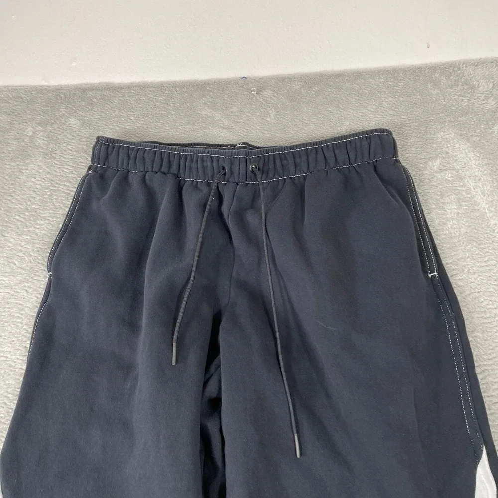 Nike Sportswear Swoosh Joggers Mens Medium Black Big Logo Fleece Sweatpants